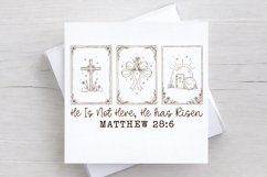 He Is Not Here He Has Risen PNG,Vintage Easter Product Image 3
