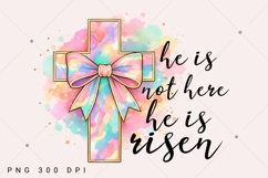 He Is Not Here He is Risen PNG, Christian Easter PNG Product Image 1
