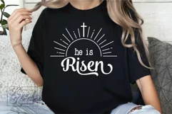He Is Risen SVG PNG - Religion - Bible Verse - Be The Light Product Image 2
