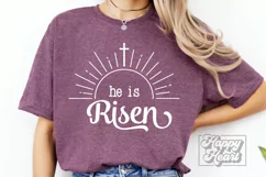 He Is Risen SVG PNG - Religion - Bible Verse - Be The Light Product Image 3