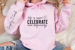 He is risen! Celebrate new beginnings Sleeve SVG Product Image 3