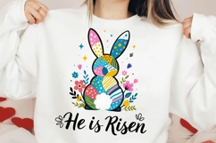 He is Risen Easter Bunny PNG Product Image 2
