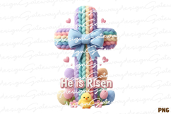 He Is Risen Easter Day Faux Yarn Png - Faux Yarn Product Image 1