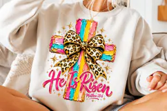 He Is Risen Png, Brushstroke Christian Easter Bible Verse Product Image 3