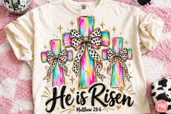 He is risen Png, Christian Easter Png, Easter Png Product Image 1