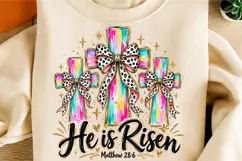 He is risen Png, Christian Easter Png, Easter Png Product Image 2