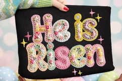 He Is Risen PNG, Cross Easter, Trendy clipart Product Image 1