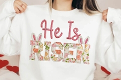 He Is Risen PNG, Cross Easter, Trendy clipart Product Image 2