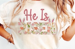 He Is Risen PNG, Cross Easter, Trendy clipart Product Image 4