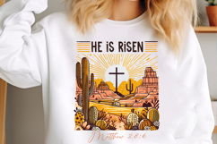 He is Risen PNG,Easter Sublimation Product Image 1