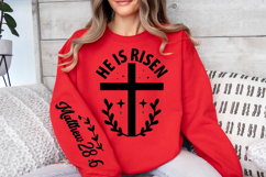 He is Risen Sleeve SVG, Religious SVG, Christian SVG Product Image 2