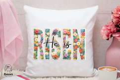 He is Risen Floral Knit Yarn Easter Day Product Image 4