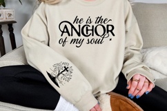 He is the anchor of my soul Sleeve SVG Design Product Image 2