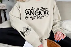 He is the anchor of my soul Sleeve SVG Design Product Image 2