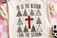 He Is the Reason for the Season PNG | Christian Christmas PN Product Image 1