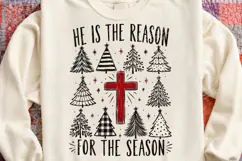 He Is the Reason for the Season PNG | Christian Christmas PN Product Image 4