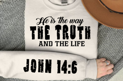 He Is The Way The Truth Sleeve SVG Design Product Image 3