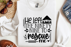 He left the ninety nine SVG, Christian SVG Product Image 1