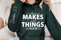 He Makes All Things New Sleeve SVG Design Product Image 2