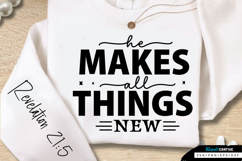 He Makes All Things New Sleeve SVG Design Product Image 1