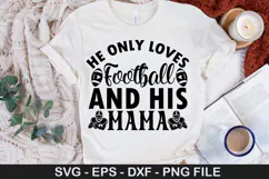 Football SVG Design - Football is my favorite season Product Image 3