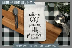 Where God Guides He Provides | Christian SVG Product Image 6