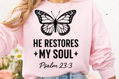 He Restores My Soul SVG, Christian Valentine SVG, God SVG Product Image 6