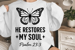 He Restores My Soul SVG, Christian Valentine SVG, God SVG Product Image 8