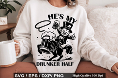 Funny Drinking St Patrick's Day SVG Design - here for the Product Image 4