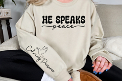 He Speaks Peace Sleeve Design Product Image 3