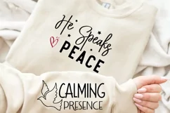 Calming Presence Sleeve SVG, God SVG Design, Faith SVG Product Image 1