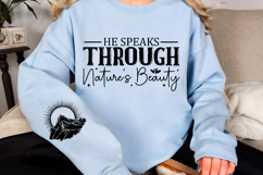 He speaks through natures beauty Sleeve SVG Design Product Image 2