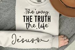 The Way The Truth The Life Sleeve SVG, Christian SVG Design Product Image 3