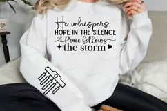 He Whispers Hope In Sleeve SVG, Christian SVG Design Product Image 3