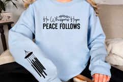 He whispers hope peace follows Sleeve SVG Product Image 2