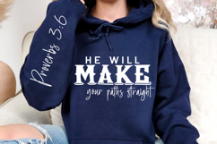 He Will Make Your Paths Straight SVG Design Product Image 3