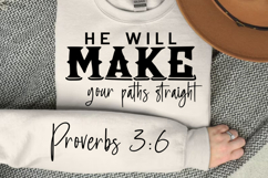 He Will Make Your Paths Straight SVG Design Product Image 2