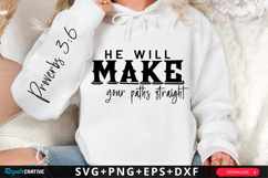 He Will Make Your Paths Straight SVG Design Product Image 1