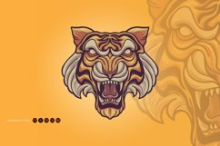 Head Tiger Classic Vintage Mascot Illustrations Product Image 3