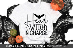 Head witch in charge SVG - Halloween Design Product Image 1