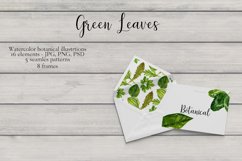 Watercolor Green Leaves Product Image 10