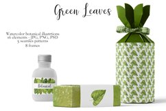Watercolor Green Leaves Product Image 11