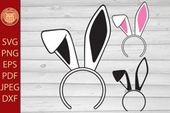 Bunny Ears Headband - eps, jpg, dxf, svg, pdf, png files Product Image 1