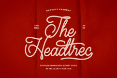 Headtrec Monoline Vintage Font Script Product Image 6