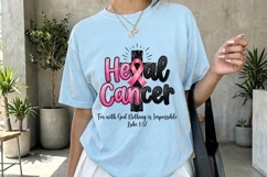 Heal Cancer Christian Faith Pink Ribbon PNG Product Image 4