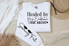 Healed By His Embrace Sleeve SVG, Christian SVG Design Product Image 2