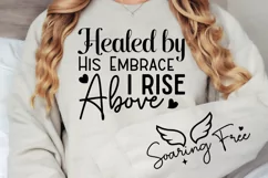 Healed By His Embrace Sleeve SVG, Christian SVG Design Product Image 2