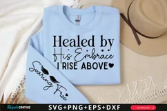 Healed By His Embrace Sleeve SVG, Christian SVG Design Product Image 1