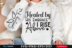 Healed By His Embrace Sleeve SVG, Christian SVG Design Product Image 1