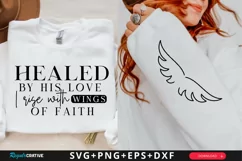 Healed By His Love Sleeve SVG, Christian SVG Design Product Image 1